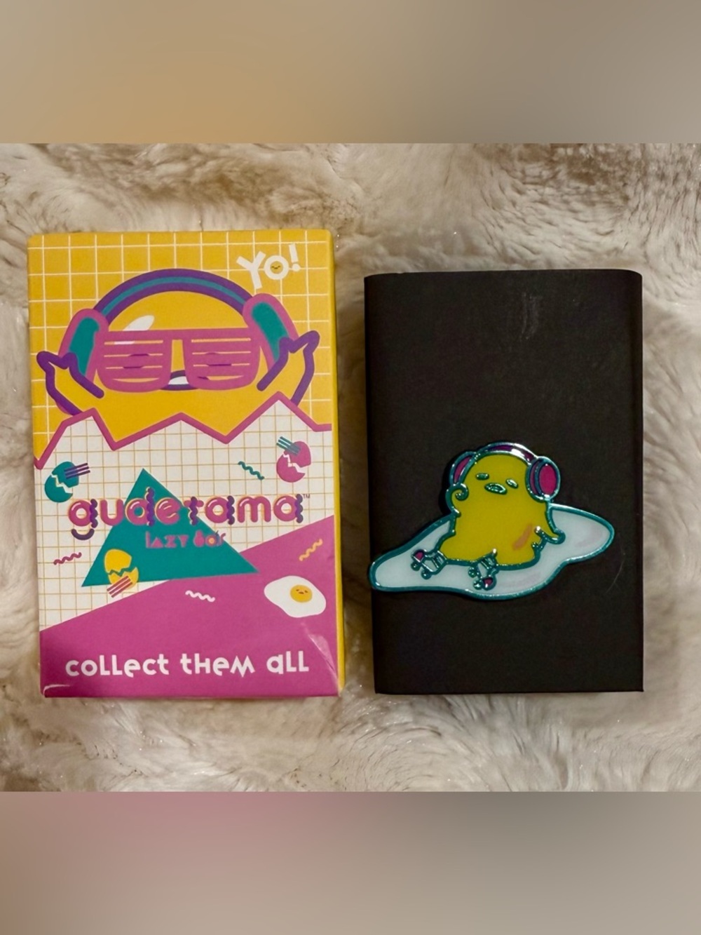 Gudetama Neon 80s Blind Box Enamel Pin